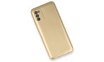 Newface Samsung Galaxy A02S Kılıf First Silikon - Gold