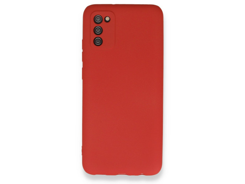 Newface Samsung Galaxy A02S Kılıf First Silikon - Kırmızı