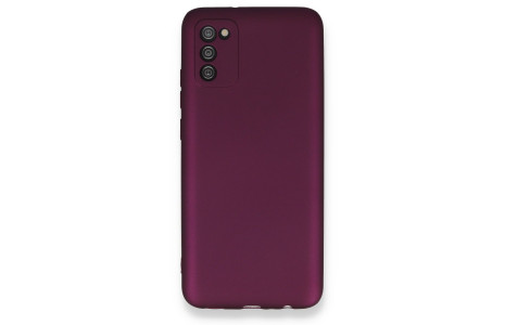 Newface Samsung Galaxy A02S Kılıf First Silikon - Mürdüm