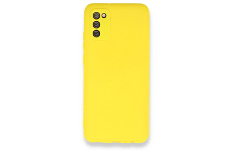 Newface Samsung Galaxy A02S Kılıf First Silikon - Sarı