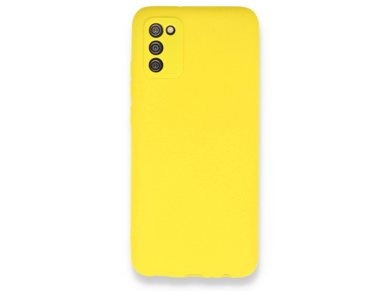 Newface Samsung Galaxy A02S Kılıf First Silikon - Sarı