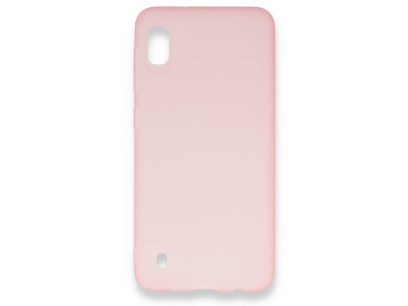 Newface Samsung Galaxy A10 Kılıf Hopi Silikon - Pembe