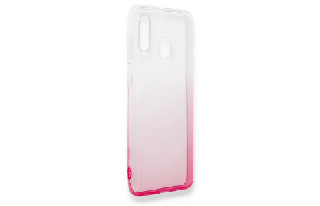 Newface Samsung Galaxy A10 Kılıf Lüx Çift Renkli Silikon - Pembe
