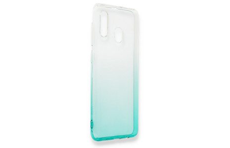 Newface Samsung Galaxy A10 Kılıf Lüx Çift Renkli Silikon - Turkuaz