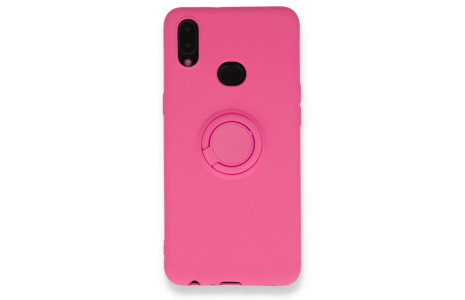 Newface Samsung Galaxy A10S Kılıf Viktor Yüzüklü Silikon - Pembe
