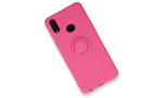 Newface Samsung Galaxy A10S Kılıf Viktor Yüzüklü Silikon - Pembe