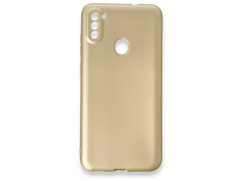 Newface Samsung Galaxy A11 Kılıf First Silikon - Gold
