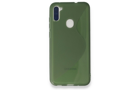 Newface Samsung Galaxy A11 Kılıf S Silikon - Yeşil