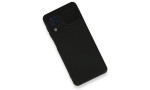 Newface Samsung Galaxy A12 Kılıf Color Lens Silikon - Siyah