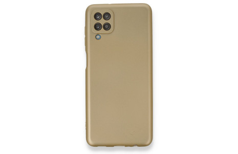 Newface Samsung Galaxy A12 Kılıf First Silikon - Gold