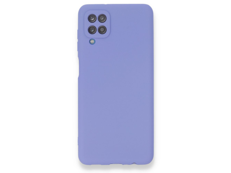 Newface Samsung Galaxy A12 Kılıf First Silikon - Lila
