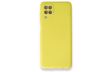 Newface Samsung Galaxy A12 Kılıf First Silikon - Sarı