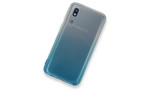 Newface Samsung Galaxy A2 Core Kılıf Lüx Çift Renkli Silikon - Turkuaz