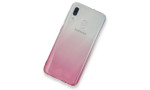 Newface Samsung Galaxy A20 Kılıf Lüx Çift Renkli Silikon - Pembe