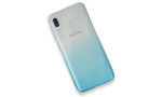 Newface Samsung Galaxy A20 Kılıf Lüx Çift Renkli Silikon - Turkuaz