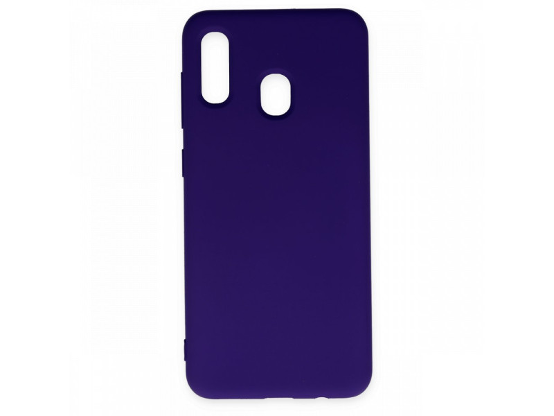 Newface Samsung Galaxy A30 Kılıf Nano içi Kadife Silikon - Mor