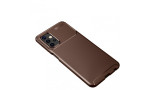 Newface Samsung Galaxy A32 5G Kılıf Focus Karbon Silikon - Kahverengi