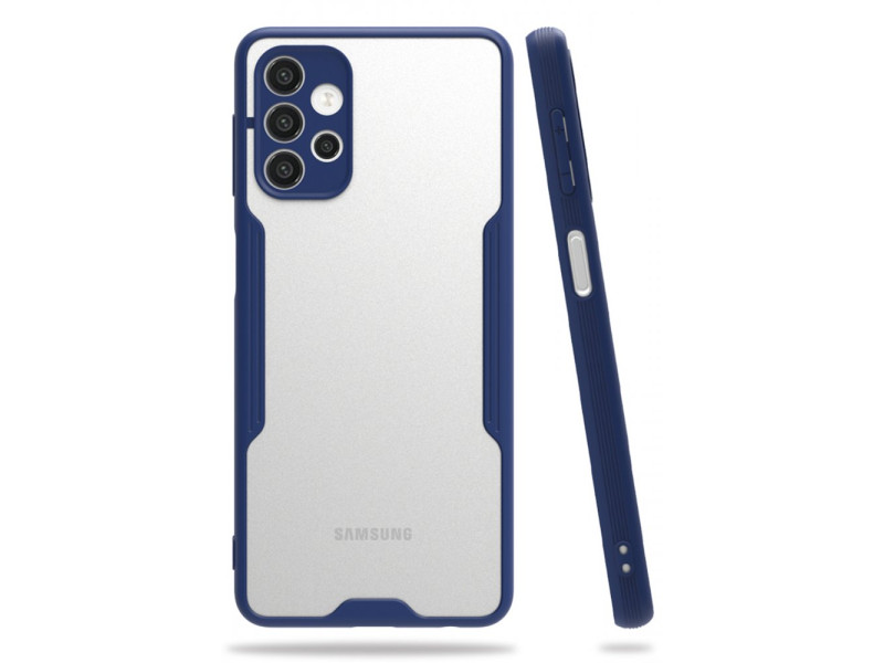 Newface Samsung Galaxy A32 5G Kılıf Platin Silikon - Lacivert