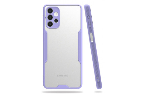 Newface Samsung Galaxy A32 5G Kılıf Platin Silikon - Lila