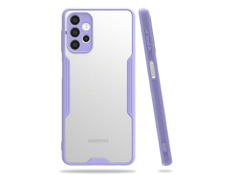 Newface Samsung Galaxy A32 5G Kılıf Platin Silikon - Lila