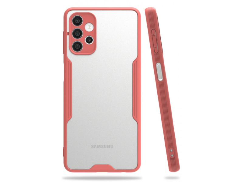 Newface Samsung Galaxy A32 5G Kılıf Platin Silikon - Pembe