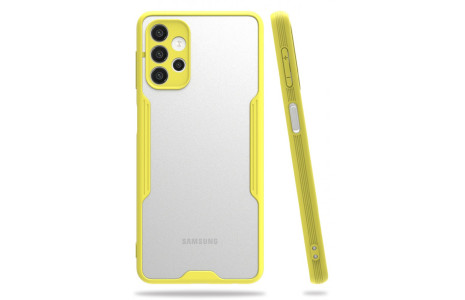 Newface Samsung Galaxy A32 5G Kılıf Platin Silikon - Sarı