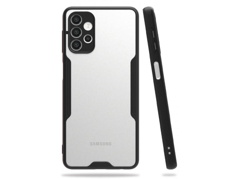 Newface Samsung Galaxy A32 5G Kılıf Platin Silikon - Siyah