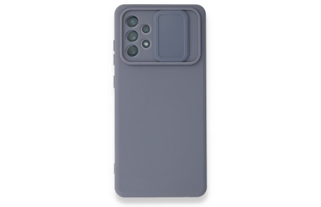 Newface Samsung Galaxy A72 Kılıf Color Lens Silikon - Gri