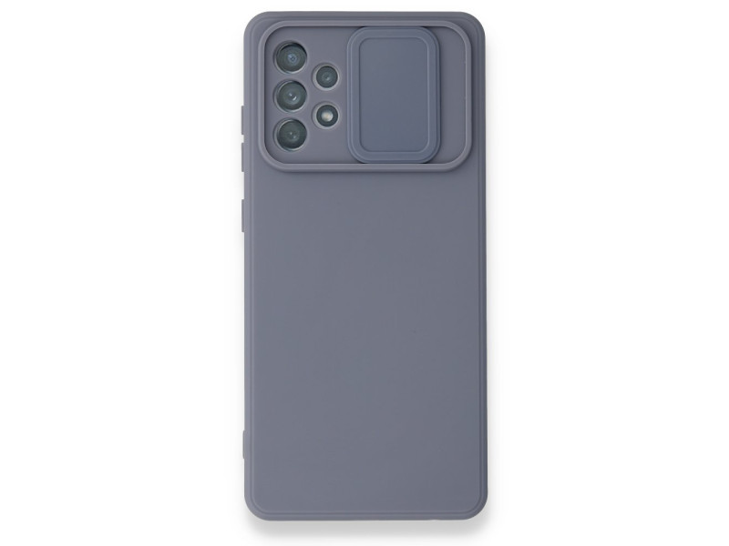 Newface Samsung Galaxy A72 Kılıf Color Lens Silikon - Gri
