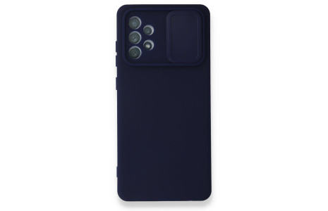 Newface Samsung Galaxy A52 Kılıf Color Lens Silikon - Lacivert