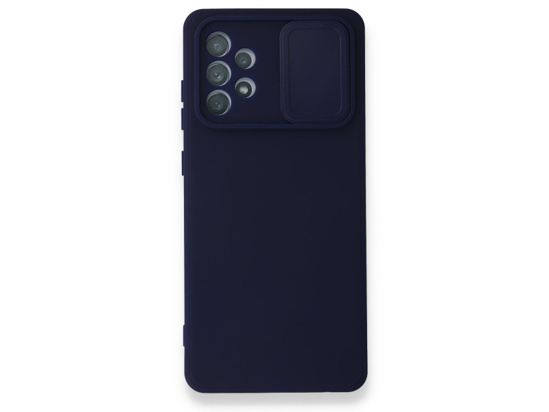 Newface Samsung Galaxy A52 Kılıf Color Lens Silikon - Lacivert