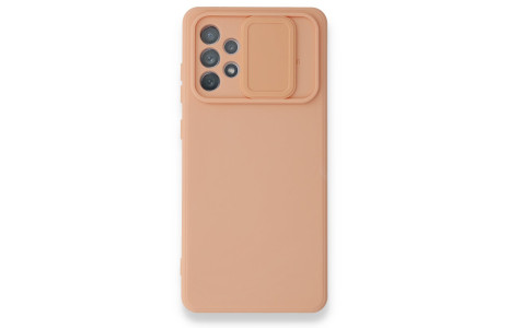 Newface Samsung Galaxy A52 Kılıf Color Lens Silikon - Pudra