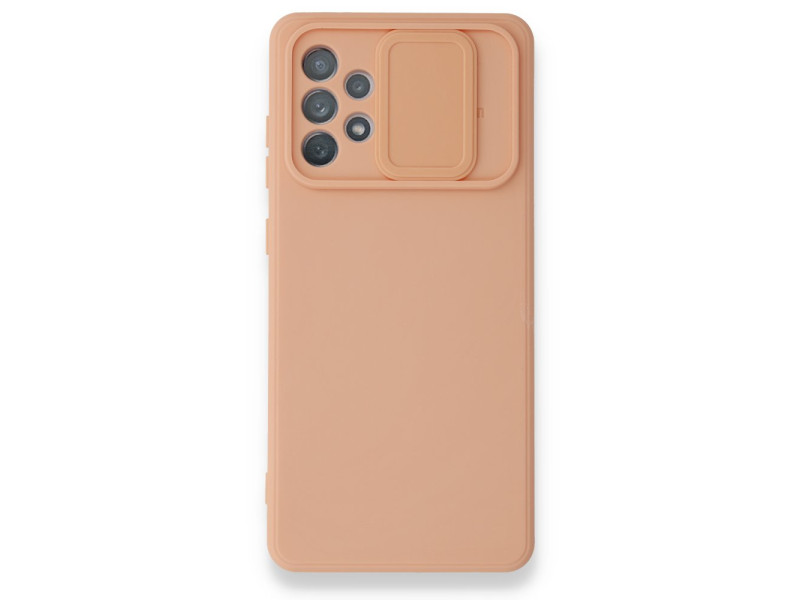 Newface Samsung Galaxy A52 Kılıf Color Lens Silikon - Pudra