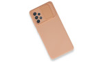 Newface Samsung Galaxy A52 Kılıf Color Lens Silikon - Pudra