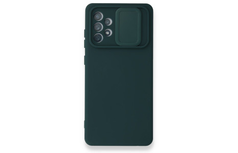 Newface Samsung Galaxy A52 Kılıf Color Lens Silikon - Yeşil