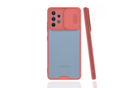 Newface Samsung Galaxy A32 Kılıf Platin Kamera Koruma Silikon - Pembe