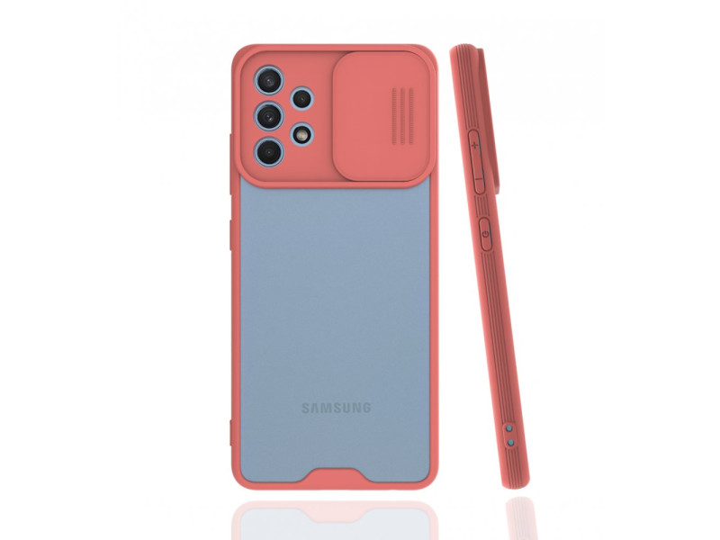 Newface Samsung Galaxy A32 Kılıf Platin Kamera Koruma Silikon - Pembe