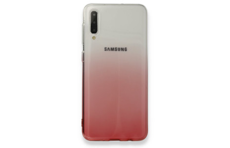Newface Samsung Galaxy A30S Kılıf Lüx Çift Renkli Silikon - Pembe