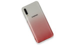 Newface Samsung Galaxy A50S Kılıf Lüx Çift Renkli Silikon - Pembe