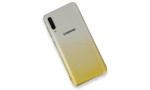 Newface Samsung Galaxy A50S Kılıf Lüx Çift Renkli Silikon - Sarı