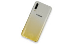 Newface Samsung Galaxy A50S Kılıf Lüx Çift Renkli Silikon - Sarı