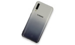 Newface Samsung Galaxy A30S Kılıf Lüx Çift Renkli Silikon - Siyah