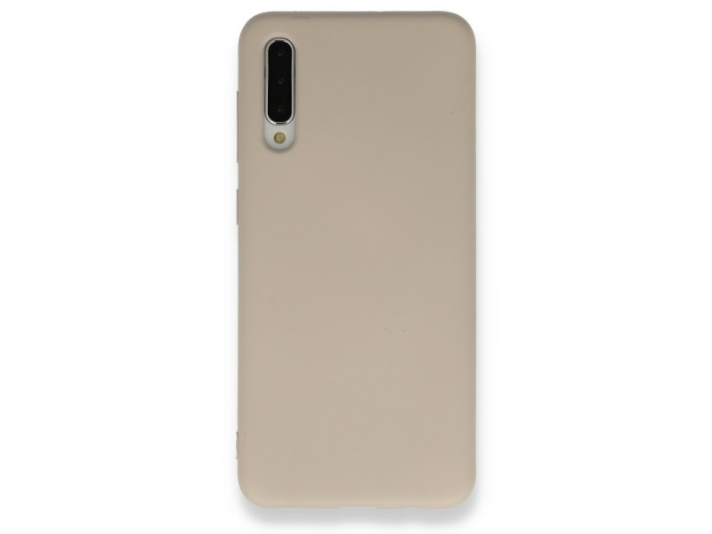 Newface Samsung Galaxy A50S Kılıf Nano içi Kadife Silikon - Bej