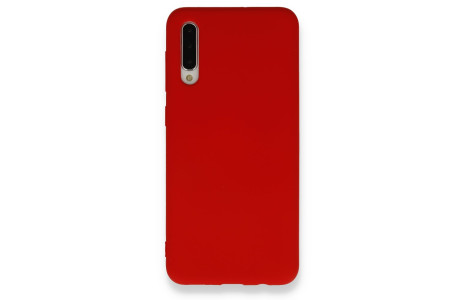 Newface Samsung Galaxy A30S Kılıf Nano içi Kadife Silikon - Kırmızı