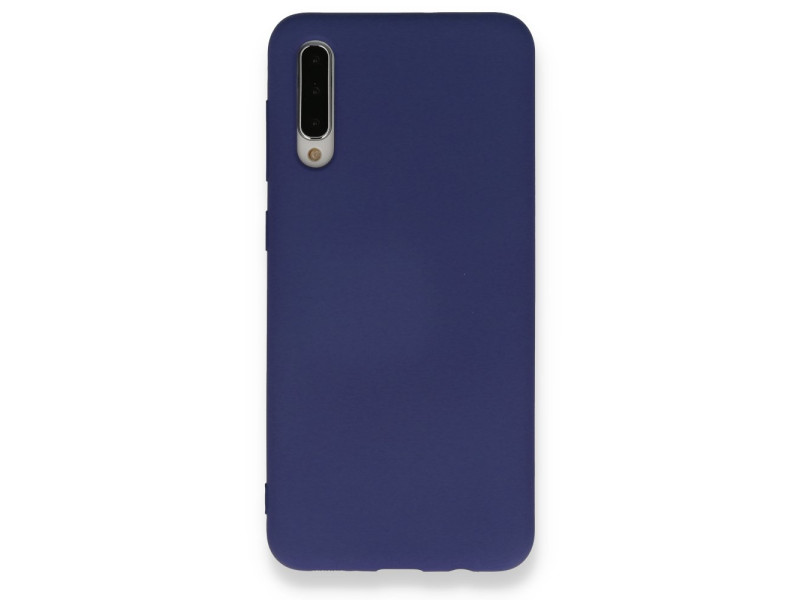 Newface Samsung Galaxy A50S Kılıf Nano içi Kadife Silikon - Lacivert