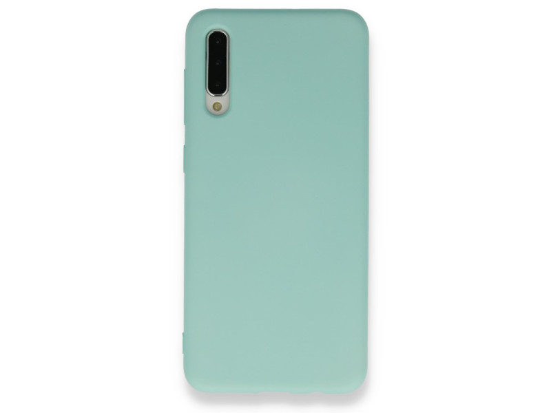 Newface Samsung Galaxy A50S Kılıf Nano içi Kadife Silikon - Turkuaz
