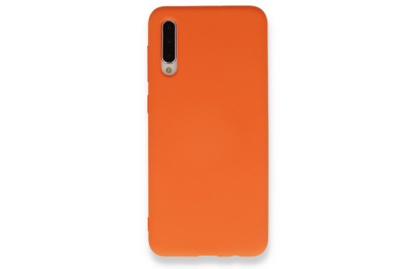 Newface Samsung Galaxy A30S Kılıf Nano içi Kadife Silikon - Turuncu