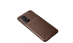 Newface Samsung Galaxy A52 Kılıf Focus Karbon Silikon - Kahverengi