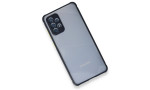 Newface Samsung Galaxy A52 Kılıf Miami Şeffaf Silikon - Lacivert