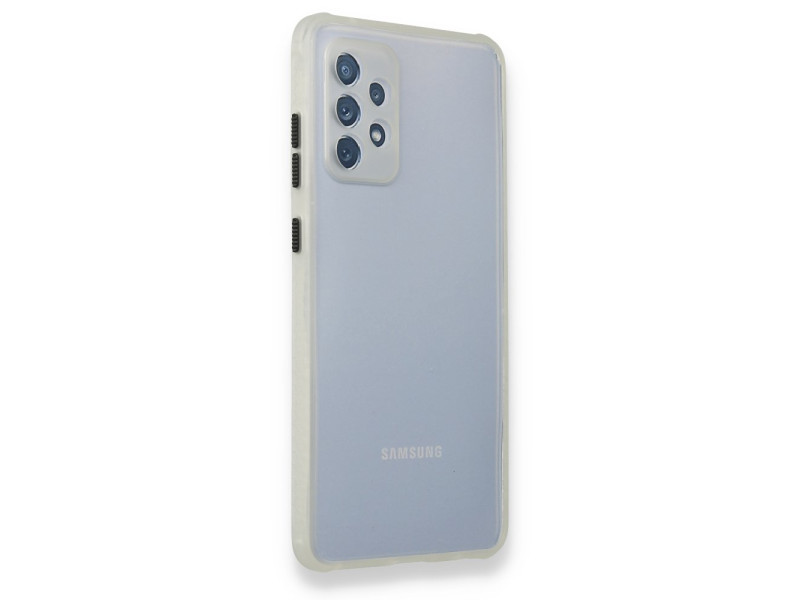 Newface Samsung Galaxy A52 Kılıf Miami Şeffaf Silikon - Şeffaf